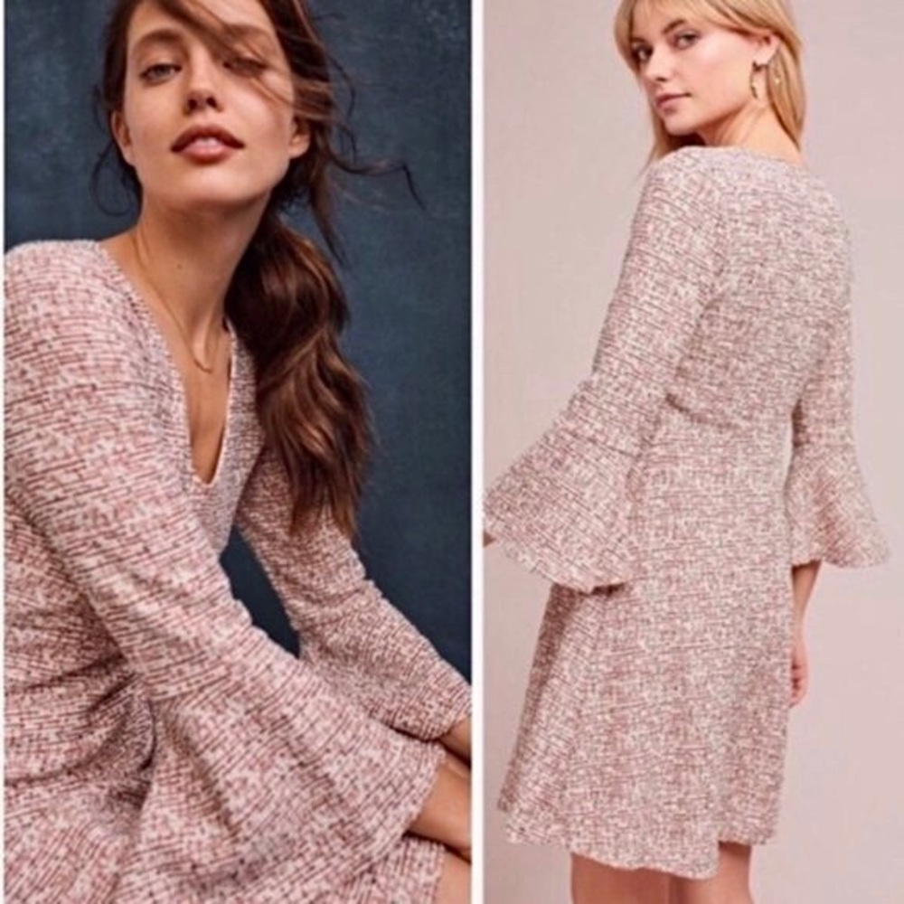 Anthropologie Maeve Susie Swing Dress Pink size XS